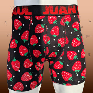 لباس زیرمردانه ترک برند ژان رئال(JUAN RAUL) پادار طرح توت فرنگی (شورت مردانه) کپی کد 417