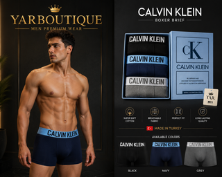 لباس زیرمردانه ترک برندکالوین کلین(CALVIN KLEIN) پادار (شورت مردانه)کد115